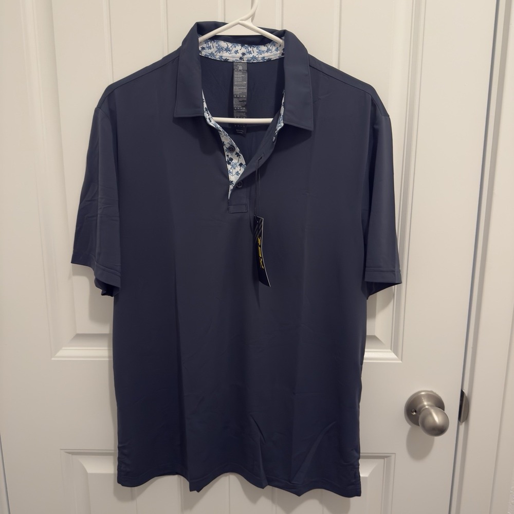 Travels Together With You Men's‎ Navy NEW Polo Size Medium